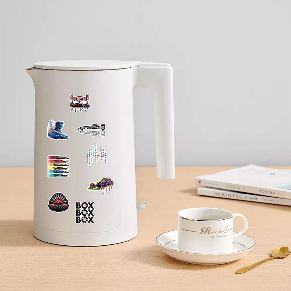 50PCS F1 Formula One Cool Speed Racing Stickers Cars Motorcycles Bicycles Suitcases Water Bottles DIY Waterproof Stickers