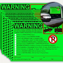 10 Sheets Parking Violation Stickers Notice Parking Violation Stickers