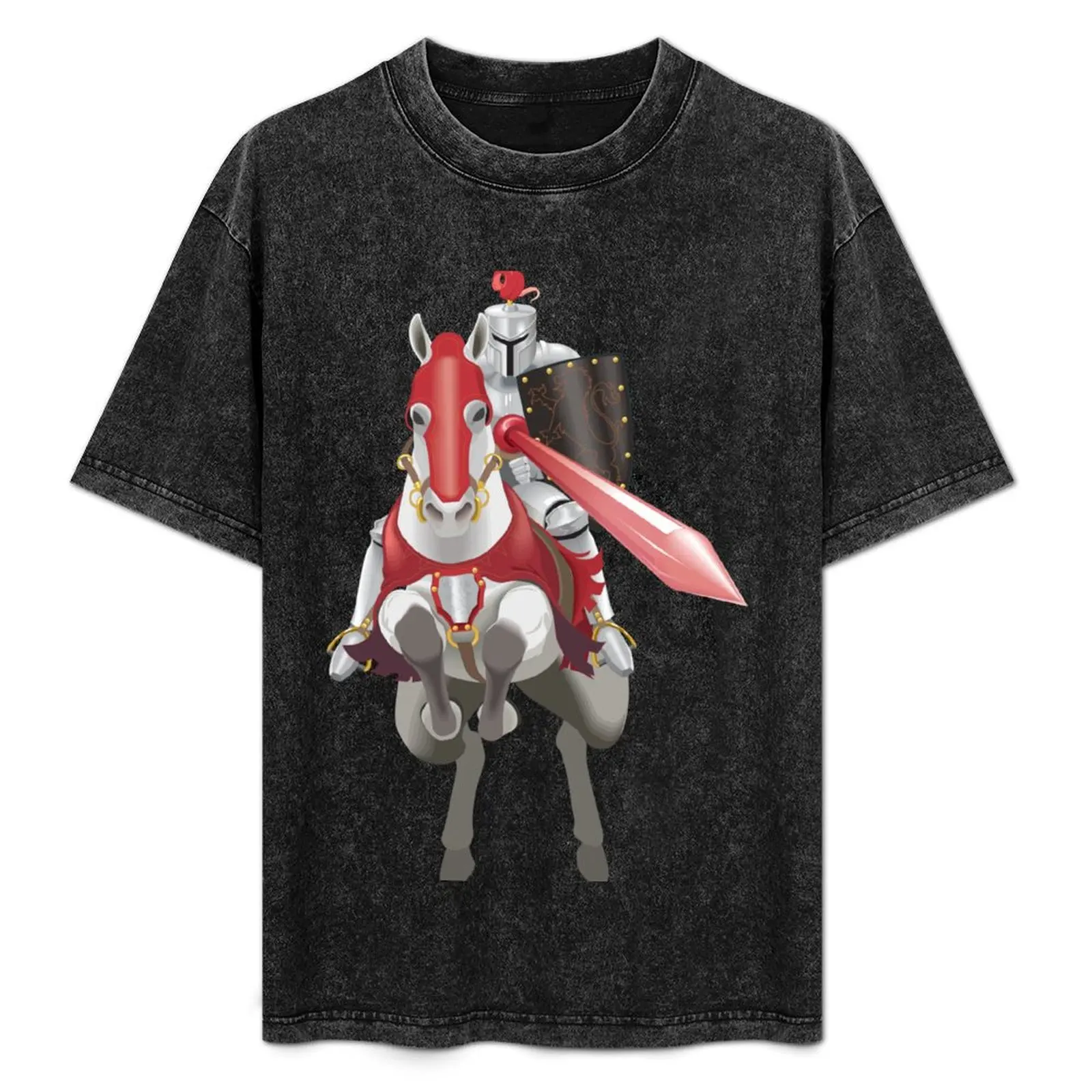 

Medieval Knight In Armor on Horse T-Shirt designer shirts tees funny t shirts for men