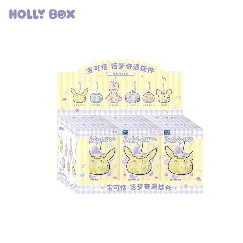 Nieuwe, originele Pikachu Piplup Blind Box Sweet Dream Adventure Charms Mystery Box Pikachu Piplup Sleutelhangers Sleutelring Ornament Cadeau Speelgoed