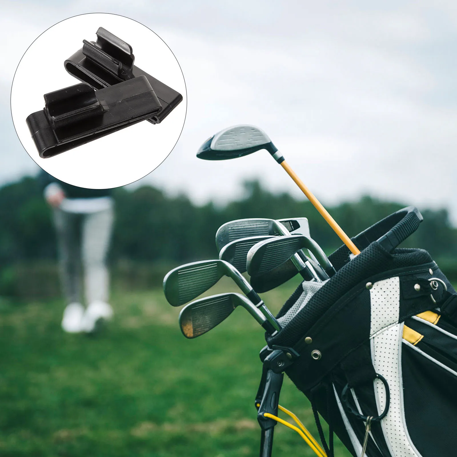 

2Sets Lightweight Golf Club Storage Clip Easy Carry Putter Holder Stylish Chic Durable Organizer Golf Club Holder