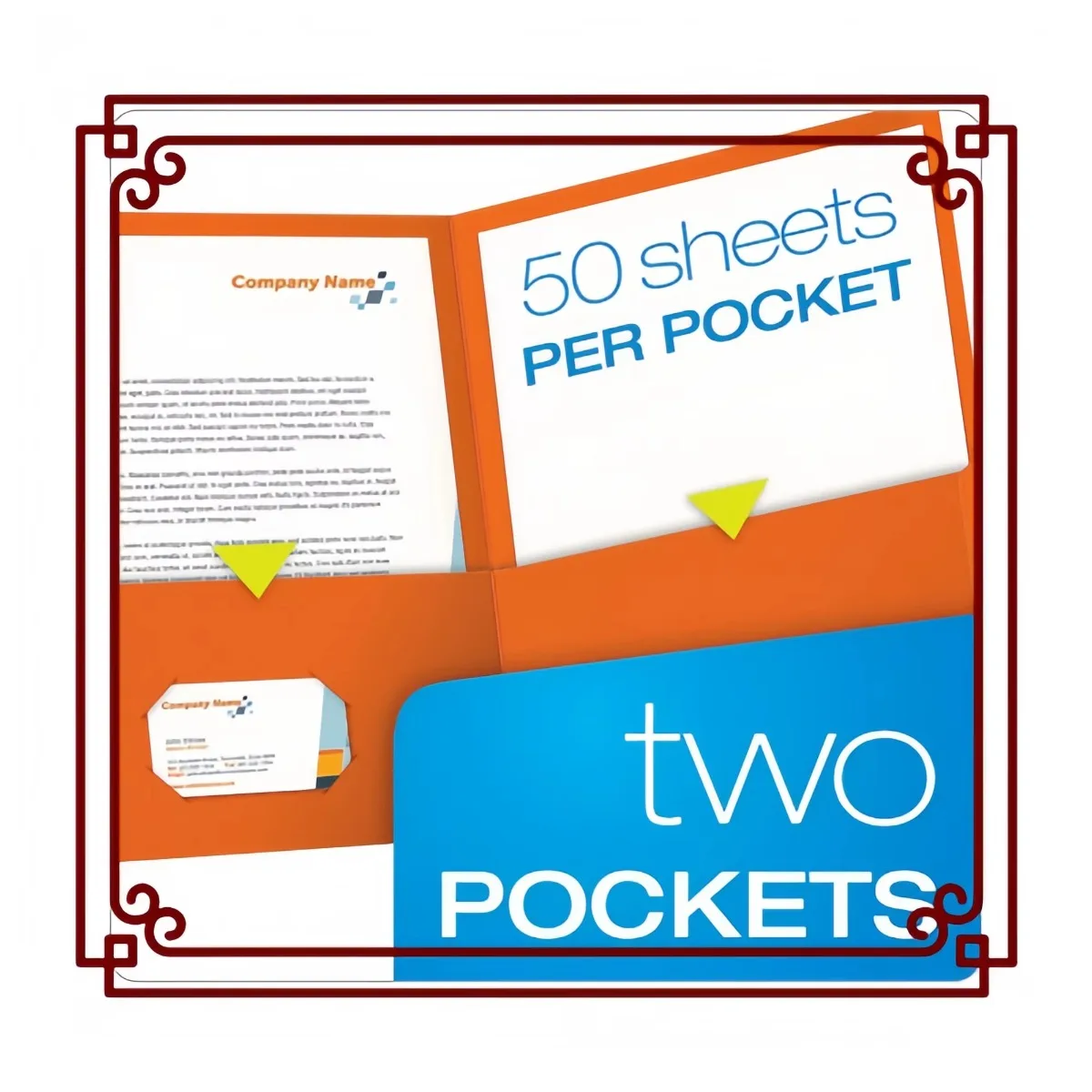 

Папка для текстурированной бумаги, размер буквы с карманами, вместимость 100 листов, оранжевая