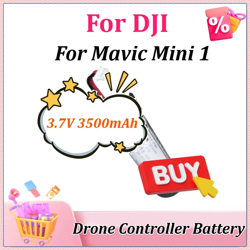

Newly 3.7V 3500mAh Upgraded for DJI Mavic Mini 1 Controller Rechargeable Battery High Quality Drone Controller Battery