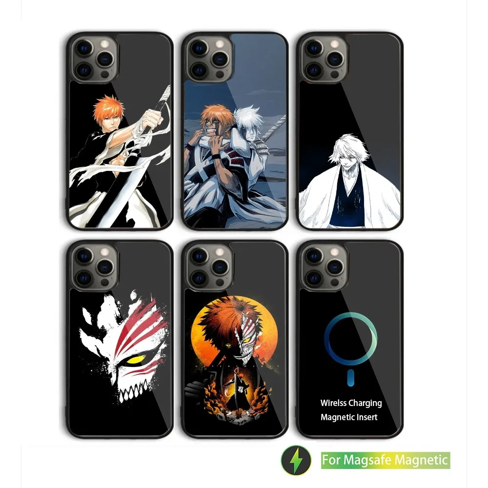 Anime B-BLEACH Phone Case For iPhone 15,14,13,12,11,Plus,Pro,Max Mini Magsafe Magnetic Wireless Charging