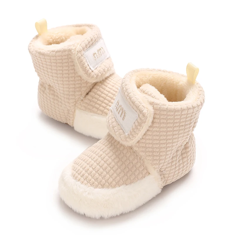 0-18 أشهر الشتاء الثلوج أحذية أطفال حديثي الولادة الجوارب الدافئة لينة وحيد الأولى مشوا أحذية للطفل الفتيات الفتيان أحذية الرضع طفل