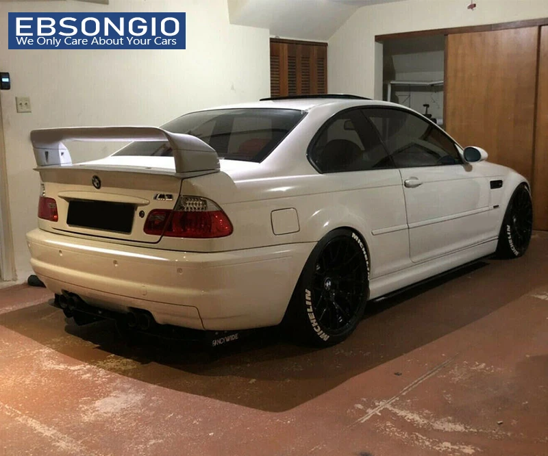 For BMW E46 Coupe Sedan M3 Only 2 Door 1998 - 2006 Rear Trunk Spoiler Boot Lip Wing Spoiler Carbon Fiber Or Gloss Black