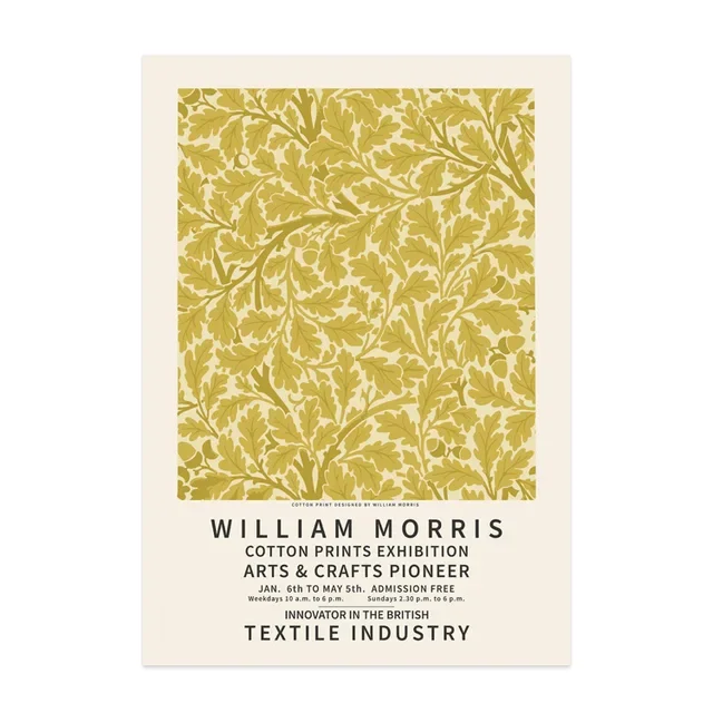 Vintage Botanische Bloemenposter Wilde Plant William Morris Canvas Schilderij Wandkunst Esthetiek Muurschildering Huis Keuken Kamer Decoratie Cadeau