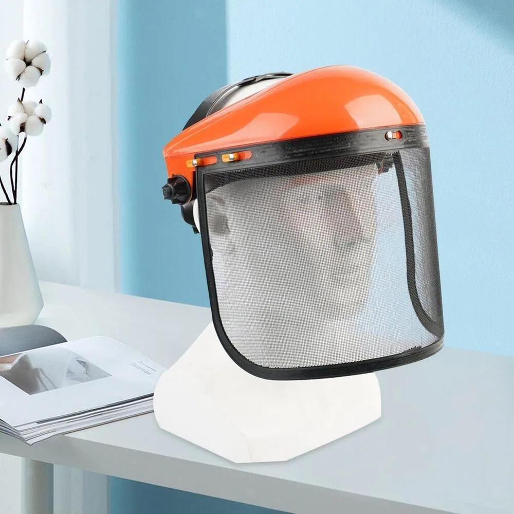 Metal Mesh Forestry Electric Cutting Gardening Protection Chainsaw Helmet Safety Helmet Mesh Face Shield Protective Mask