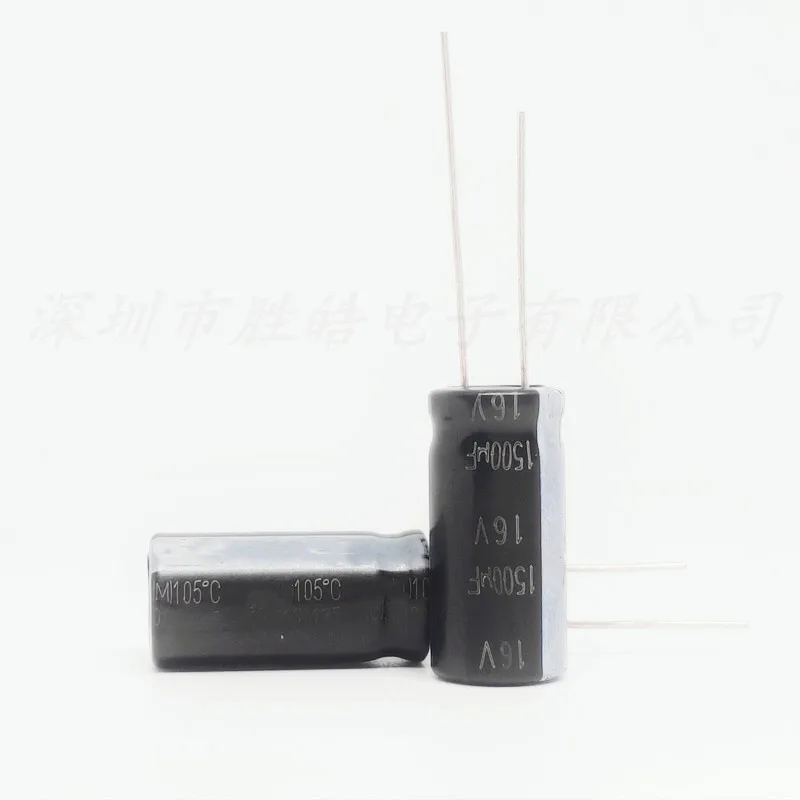 

(10-100PCS) 16V1500uF Series 10x20 High Ripple Current Low Impedance 16V1500uF Aluminum Electrolytic Capacitor High Quality