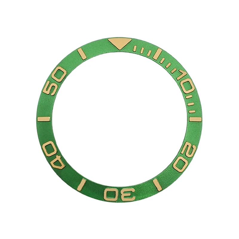 38mm Incline Aluminium Bezel Insert Fits SKX007 SKX009 SRPD GMT SUB Watch Case NH35 NH36 Movement Men Watch Ring Refit Parts