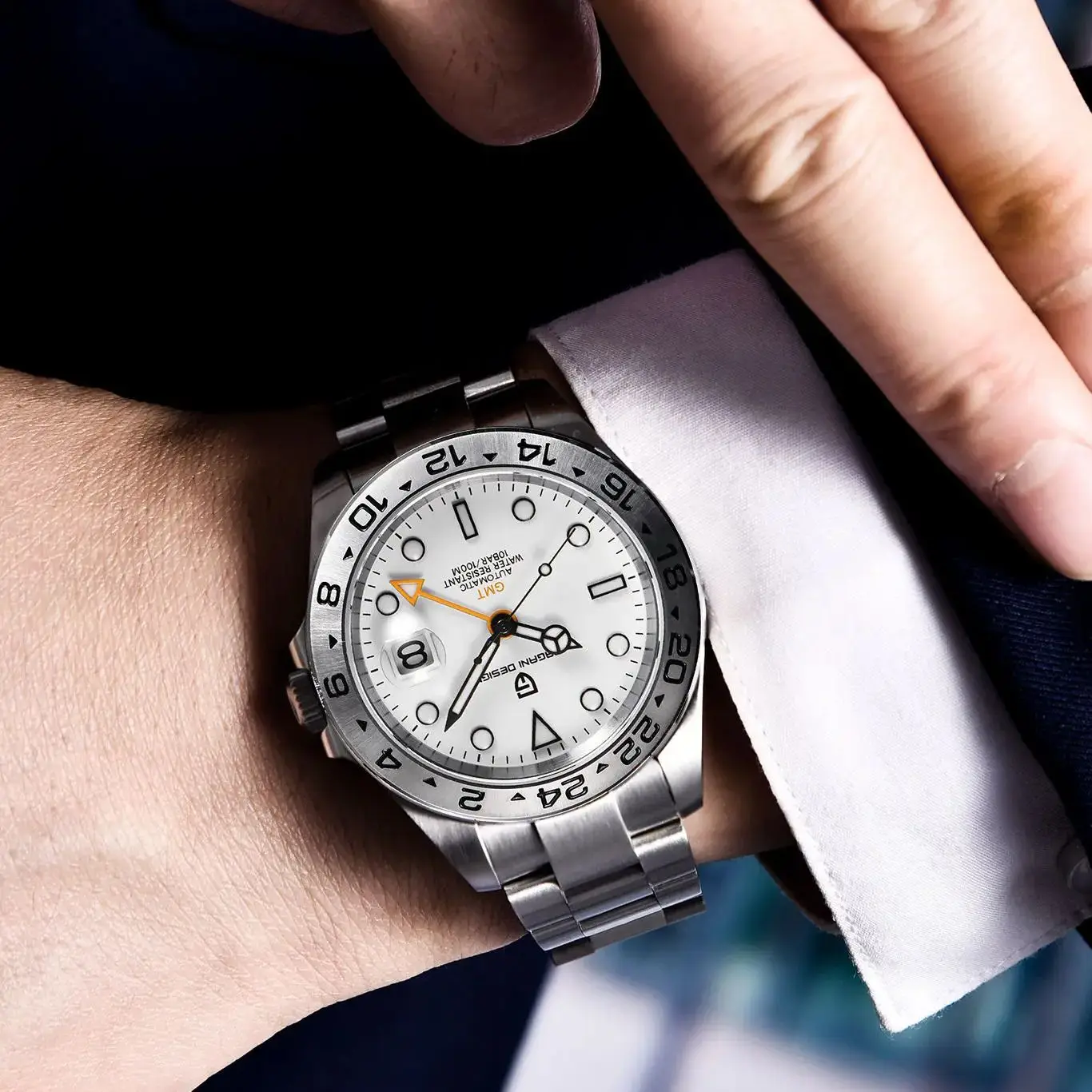 Pagani Design 2026 New Fashionable Men\'s Automatic Mechanical Watch 42MM Luminous BGW-9 Sapphire Stainless Steel Waterproof 10Ba