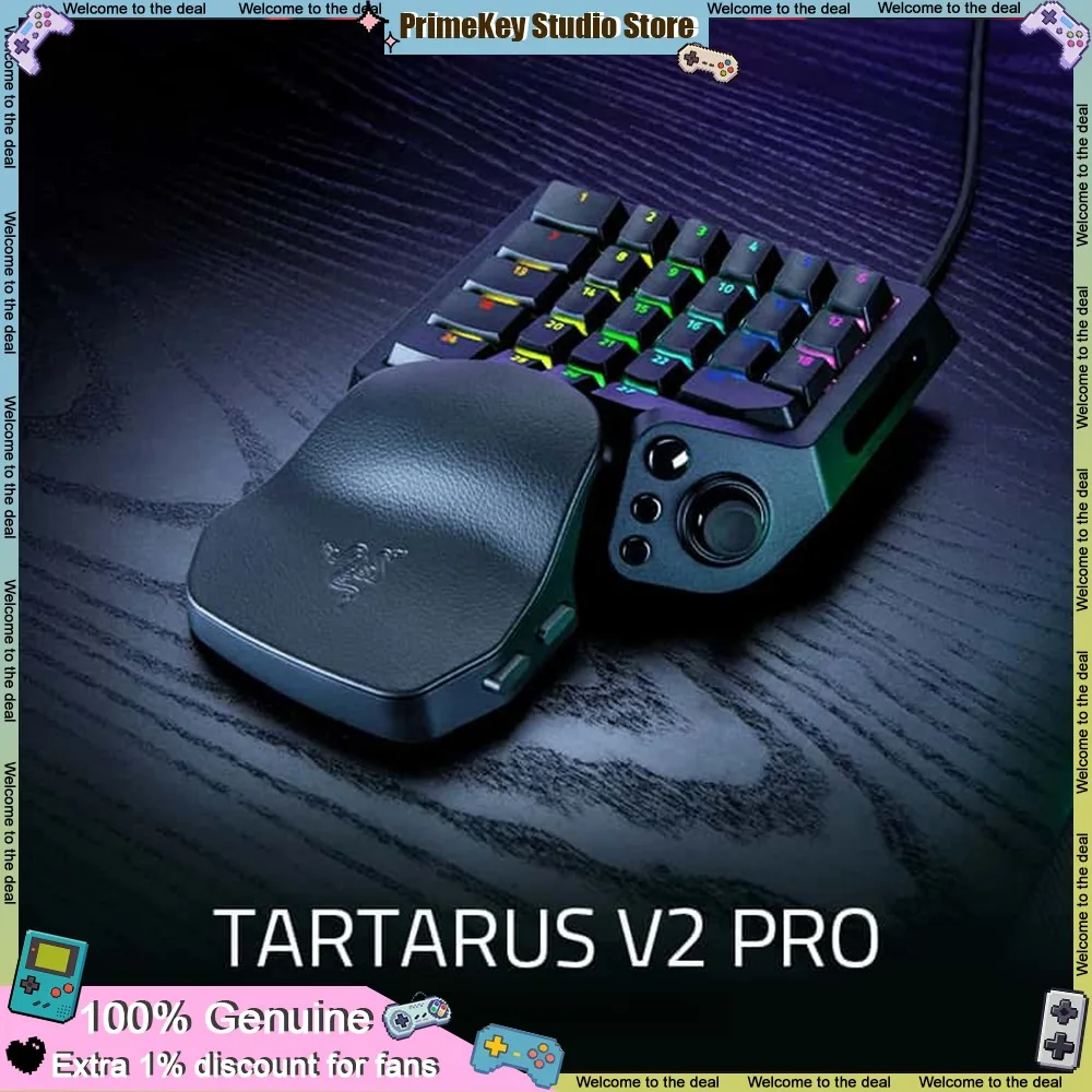 Teclado Gamer RAZER Tartarus V2 Pro 2026 com Fio, Teclas Programáveis 8000Hz, Switch Óptico Analógico de 2ª Geração, Joystick TMR, RGB para APEX