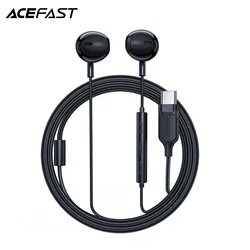 ACEFAST L2 USB-C 유선 이어폰, 마이크 포함, 아이폰 15/16 프로 맥스 인이어 음악, 클리어 사운드, USB C 포트 이어버드, 아이패드 태블릿용