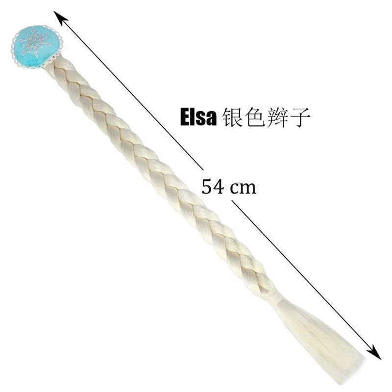 เด็กวิกผม Braids เด็กทารกคอสเพลย์แสดงแต่งตัวอุปกรณ์เสริมผม Anna เจ้าหญิงสไตล์ผมคลิป Elsa Hairpin แต่งหน้าผม