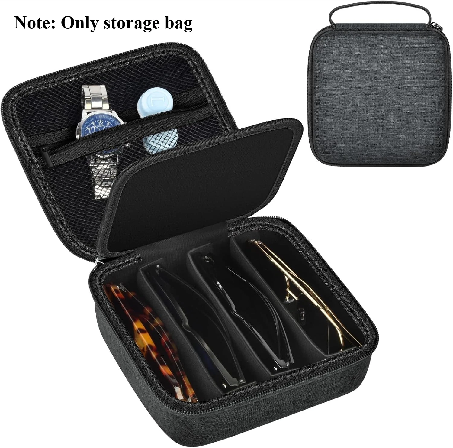 

Сумка-органайзер для хранения солнцезащитных очков Travel Sunglasses Organizer для поляризованных очков Quay для мужчин и женщин, модный держатель для хранения солнцезащитных очков (только сумка)