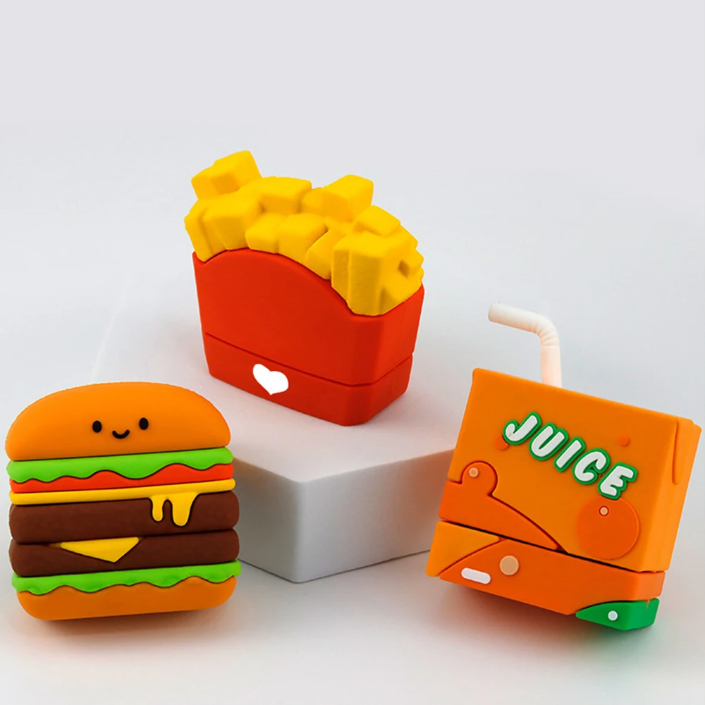 1pc Personalize Custom Hamburger Style Stamp Waterproof Stamp For Clothing Back To School Ink Pad Name Seal For Student & Child