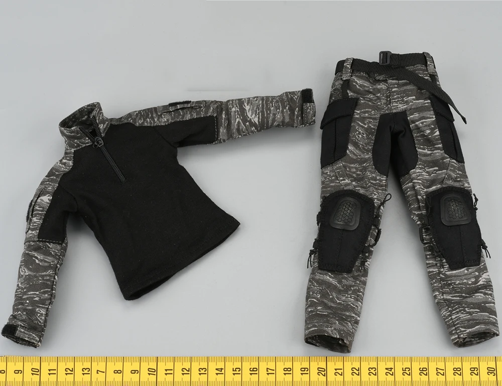 1/6 EASY&SIMPLE ES 27005 Soldier Task Doll Mini Toys Model Black Dress Uniform Tops Pant For 12