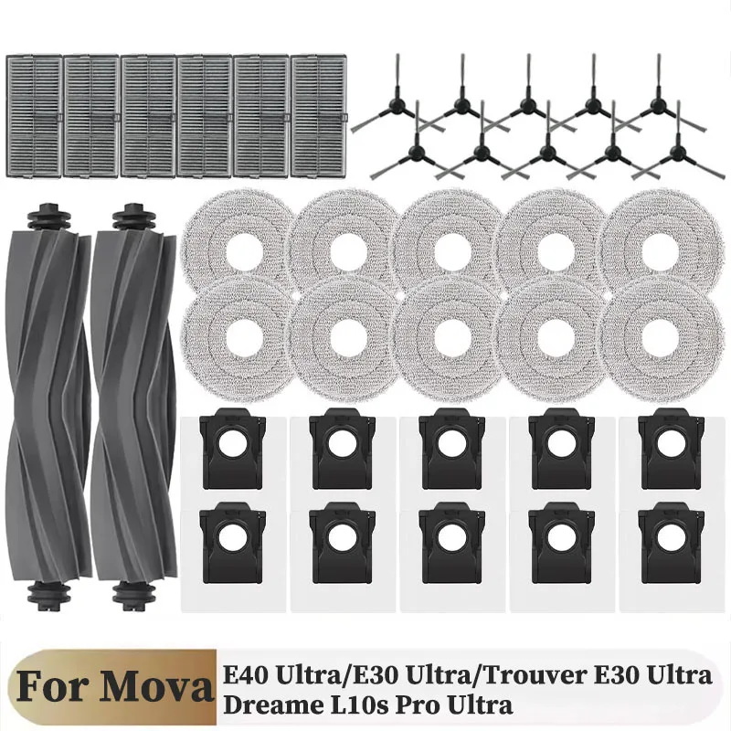 �y�Z�[�����zMOVA E40 Ultra /Mova E30 Ultra / Trouver E30 Ultra / Dreame L10s Pro Ultra�p �q�[�g�g���J�b�g�u���V�t�B���^�[���b�v�N���X�o�b�O