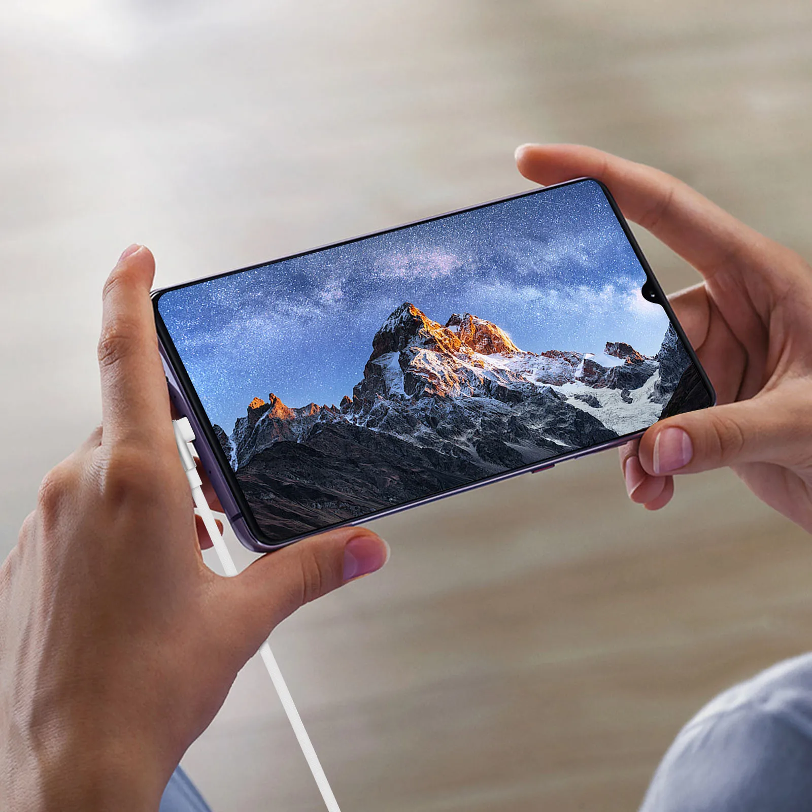 

1M Right Angle Type-C Charging Cable Braided 90 Degree Fast Sync Data Cord For Phone Usb C Cord Red Computer Accessories