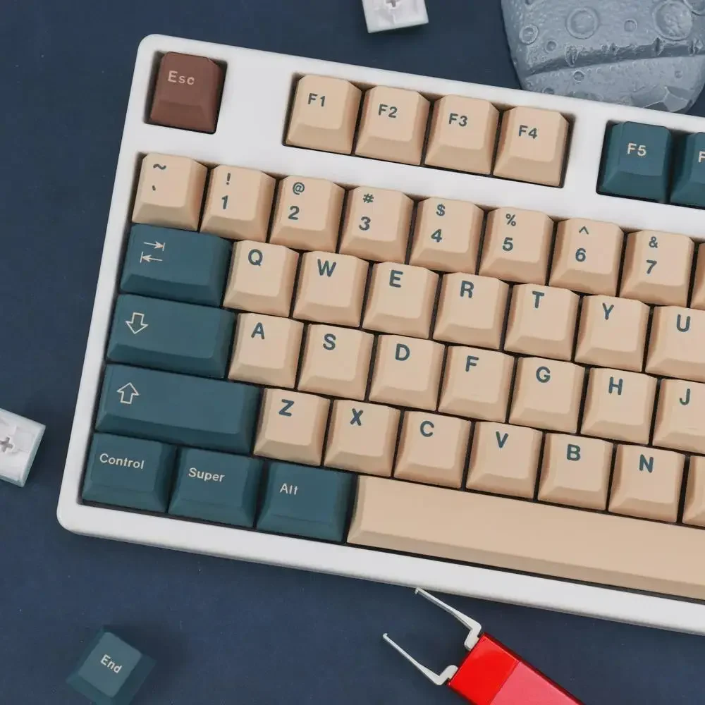 GMK Earth sound keycap PBT التسامي الساخن مجموعة كاملة من لوحة المفاتيح الميكانيكية الأصلية التي تكييفها للغاية