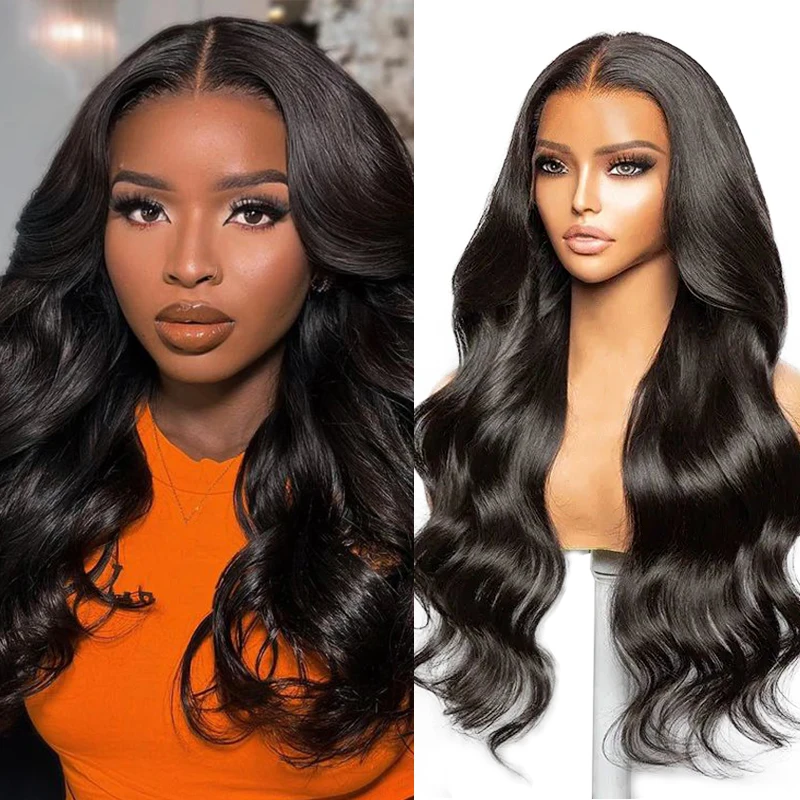 

200 Density Body Wave Lace Front Human Hair Wigs Brazilian Hair 13x6 Lace Frontal Wig For Black Women Pre Plucked With Baby Hair