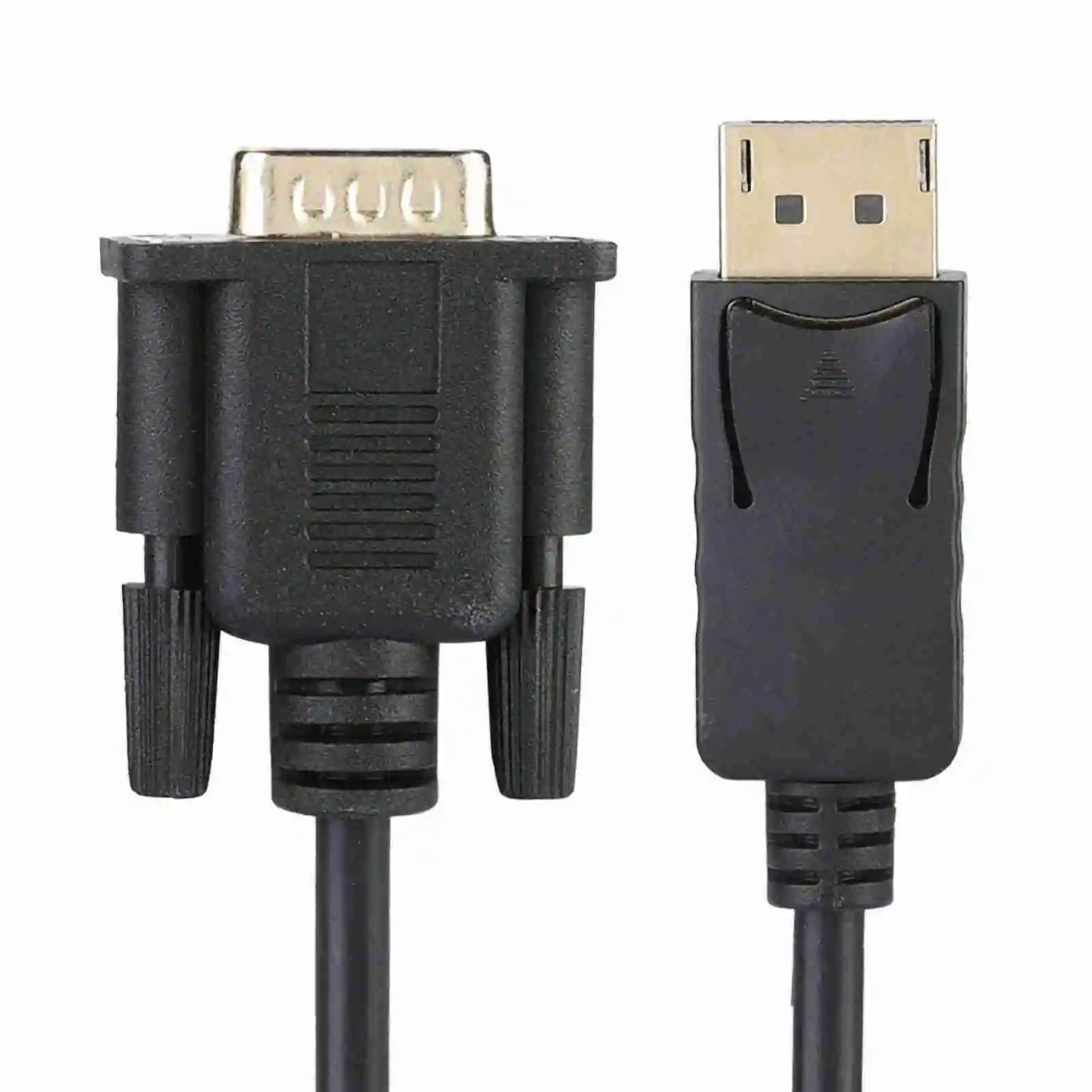 Adaptor konverter kabel, tampilan port ke VGA 1.8m HD 1080P untuk PC Laptop DisplayPort ke VGA kabel adaptor Tampilan port ke kabel VGA