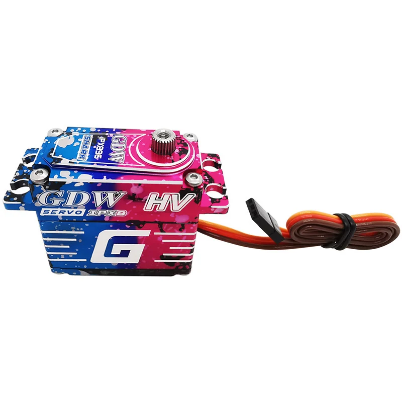 GDW 43kg IPX8 High Torque Digital Servo Brushless Motor Steel Gear Waterproof RC Steering Servo for Underwater Robot Car