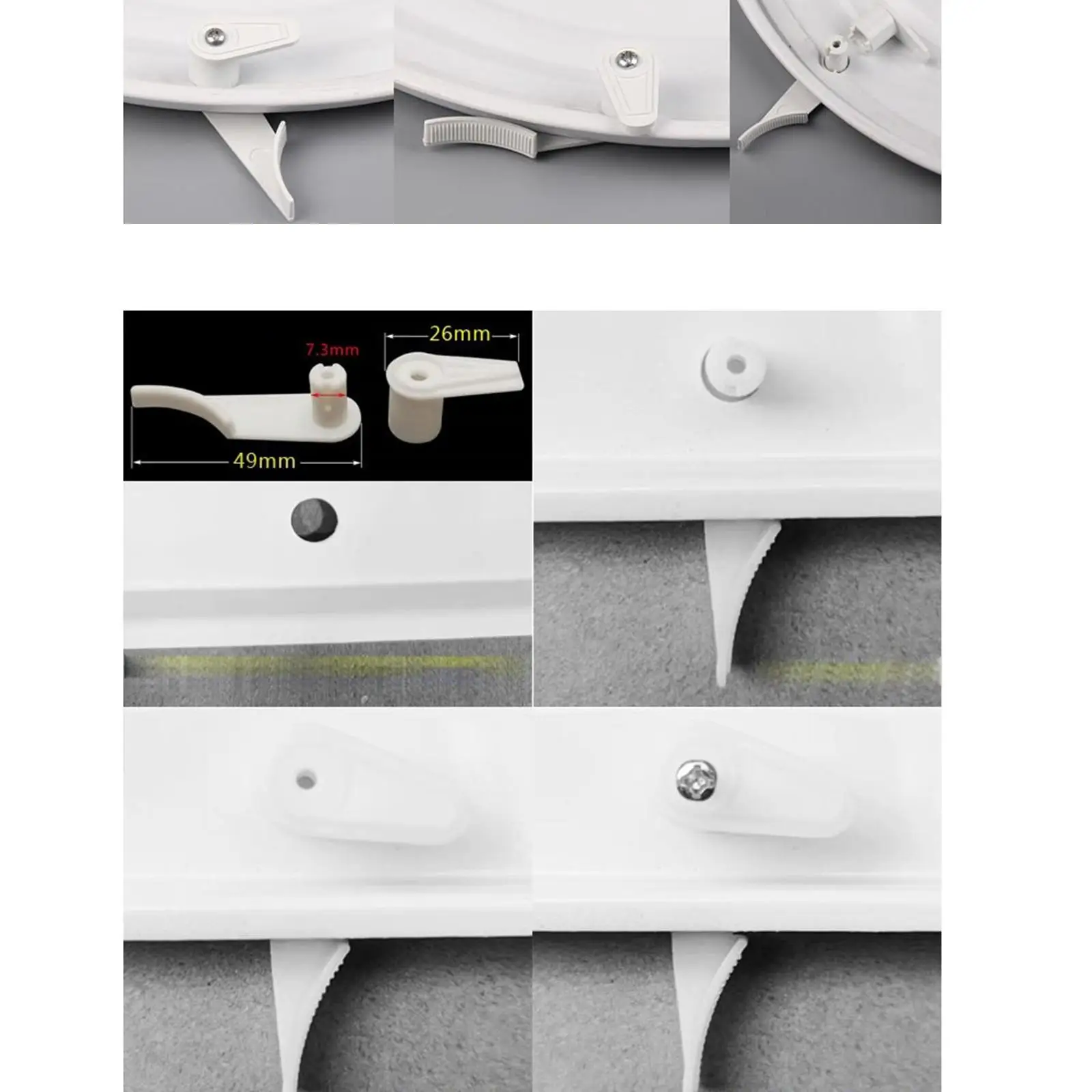 プラスチック製ランプシェードクリップ天井ランプ固定ブラケットホルダーキット、ランプシェードの交換と修理用