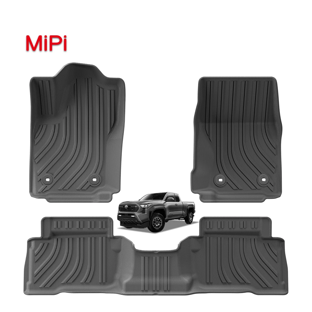 

Factory Wholesale Car Floor Mat for TOYOTA TACOMA 2024 TPE 3D Car Mats Waterproof Non-slip Carpet Car Foot Mat