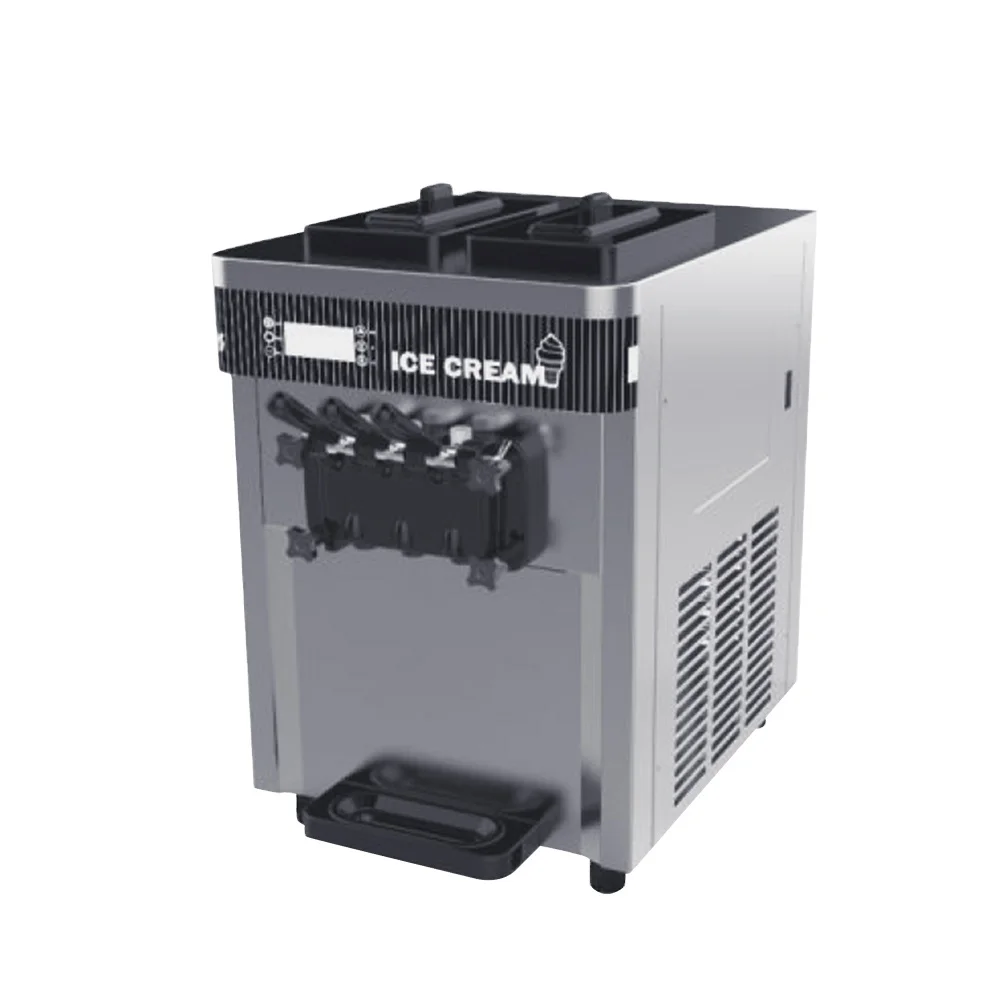 

Table Top Ice Cream Maker 3 Flavours Soft Ice Cream Machine