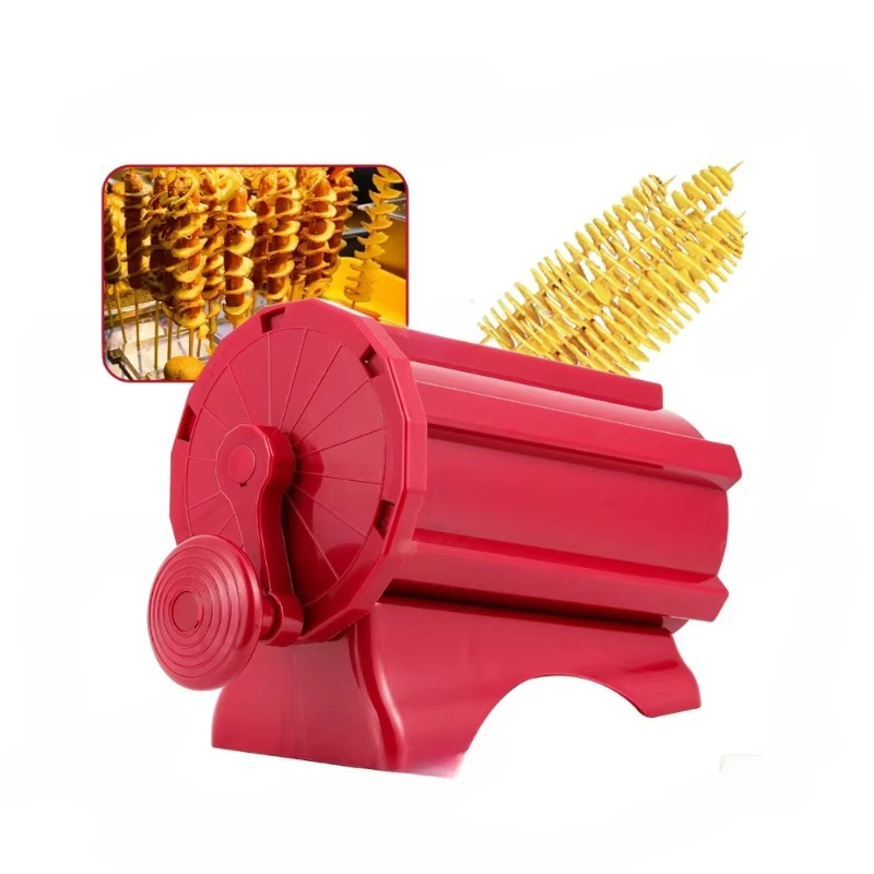 

Multifunctional manual potato chip slicer spiral slicer semi-automatic production potato tower machine