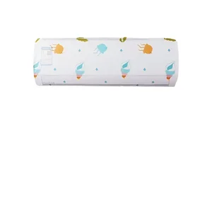 غطاء غبار مكيف هواء قابل للغسل ، غطاء مروحة كرتونية إبداعية بسيطة عالمية ، مثبت على الحائط ، 2 قطعة أفضل 10 مصانع حماية لمكيفات الهواء - رقم 1