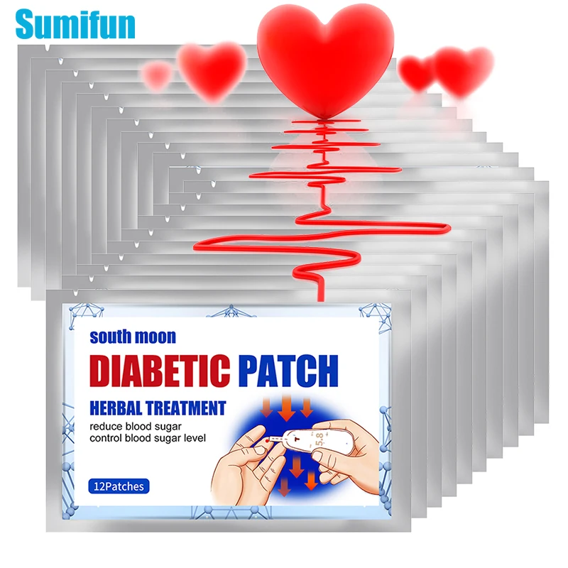 

72/84/96/108Pcs New Diabetes Patch Stabilizes Blood Sugar Level Diabetic Patch Balance Blood Glucose Herbal Medicine Sugar Free