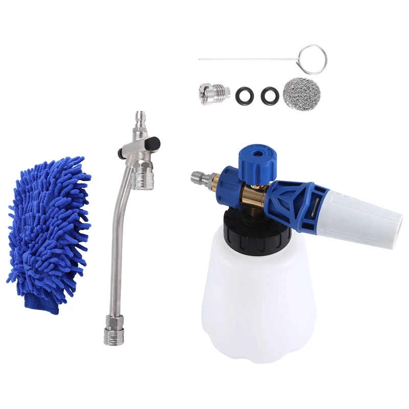 Pressure Washer Foam Cannon With Dual-Connector Tool, Pressure Washer Foam Jet Wash Sprayer Set