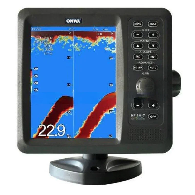 marine sonar Echo Sounder depth finder 7inch