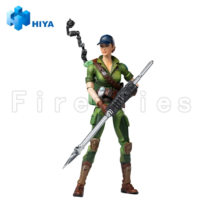 1/18 hiya 3.75 polegadas figura de ação requintado mini série g.i.joe lady jaye anime modelo brinquedo frete grátis