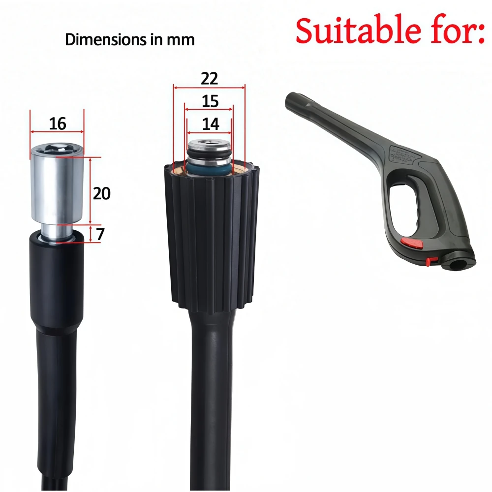 5~30m Pressure Cleaning Machine Super Flexible Hose 6090psi Water Cleaning Extension Hose Car Washing Hose For Portland Husky