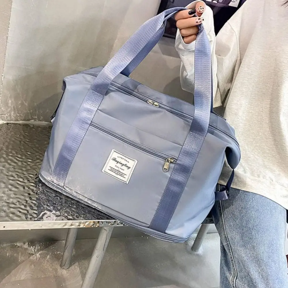 

Oxford Carry On Travel Bag Foldable Wet Dry Separation Storage Handbag Large Capacity Waterproof Sports Fitness Bags Women Men