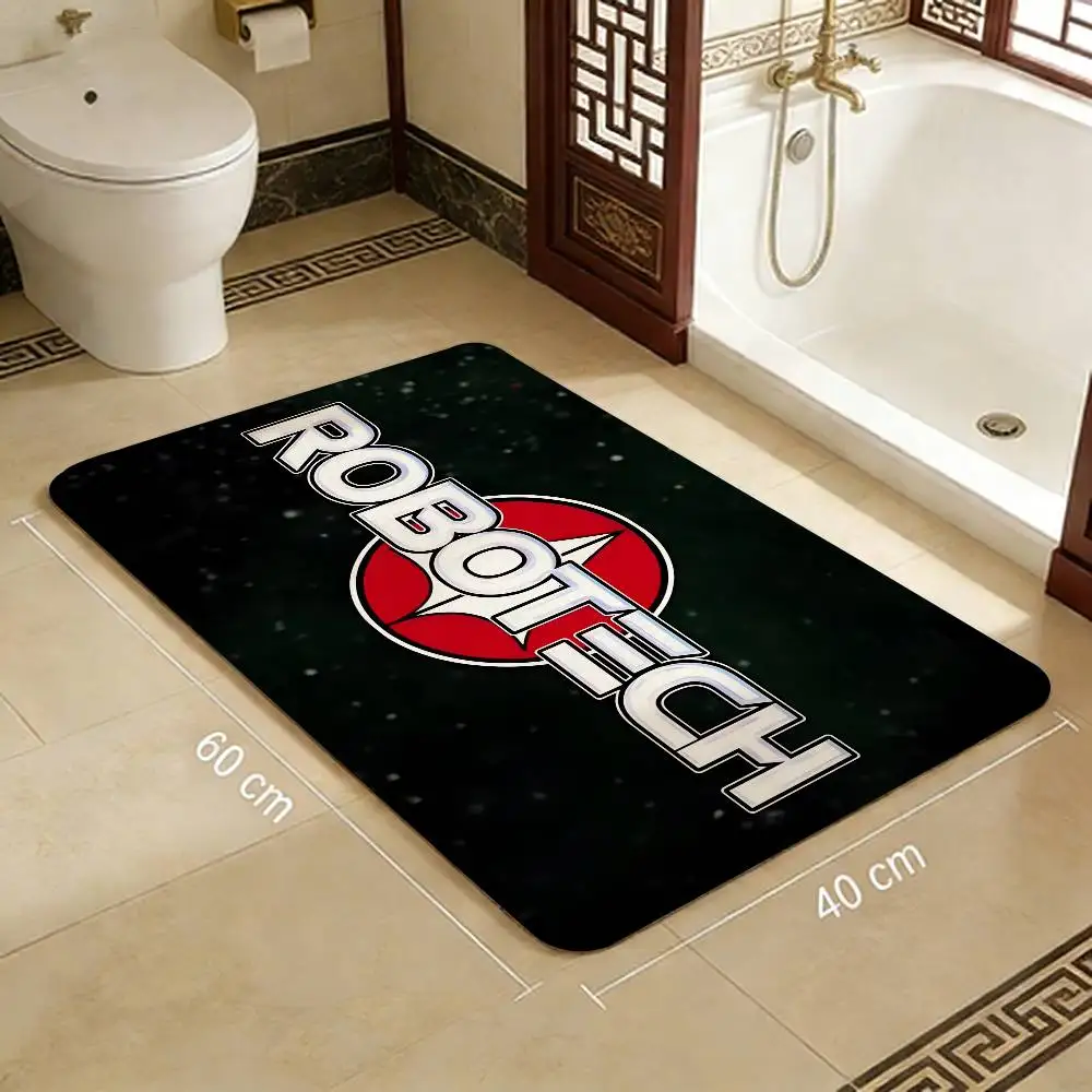 Anime R-Robotech Entrance Door Mat Washable Non-Slip Living Room Sofa Chairs Area Mat Kitchen Welcome Doormat