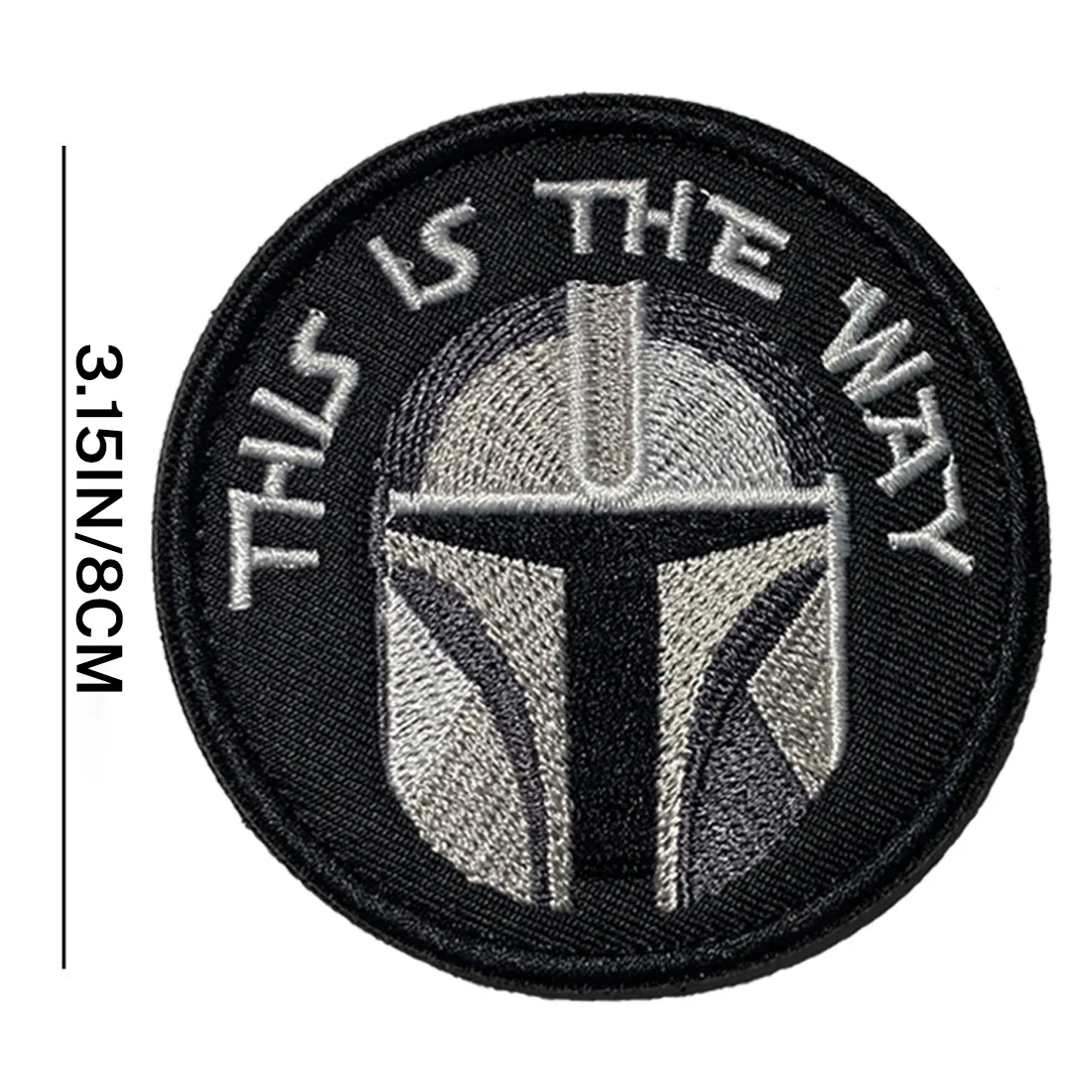 1pc/2pc This is The Way Full/Half Helmet Art Patch Embroidered Hook and Loop for Hats, Bags, Jackets