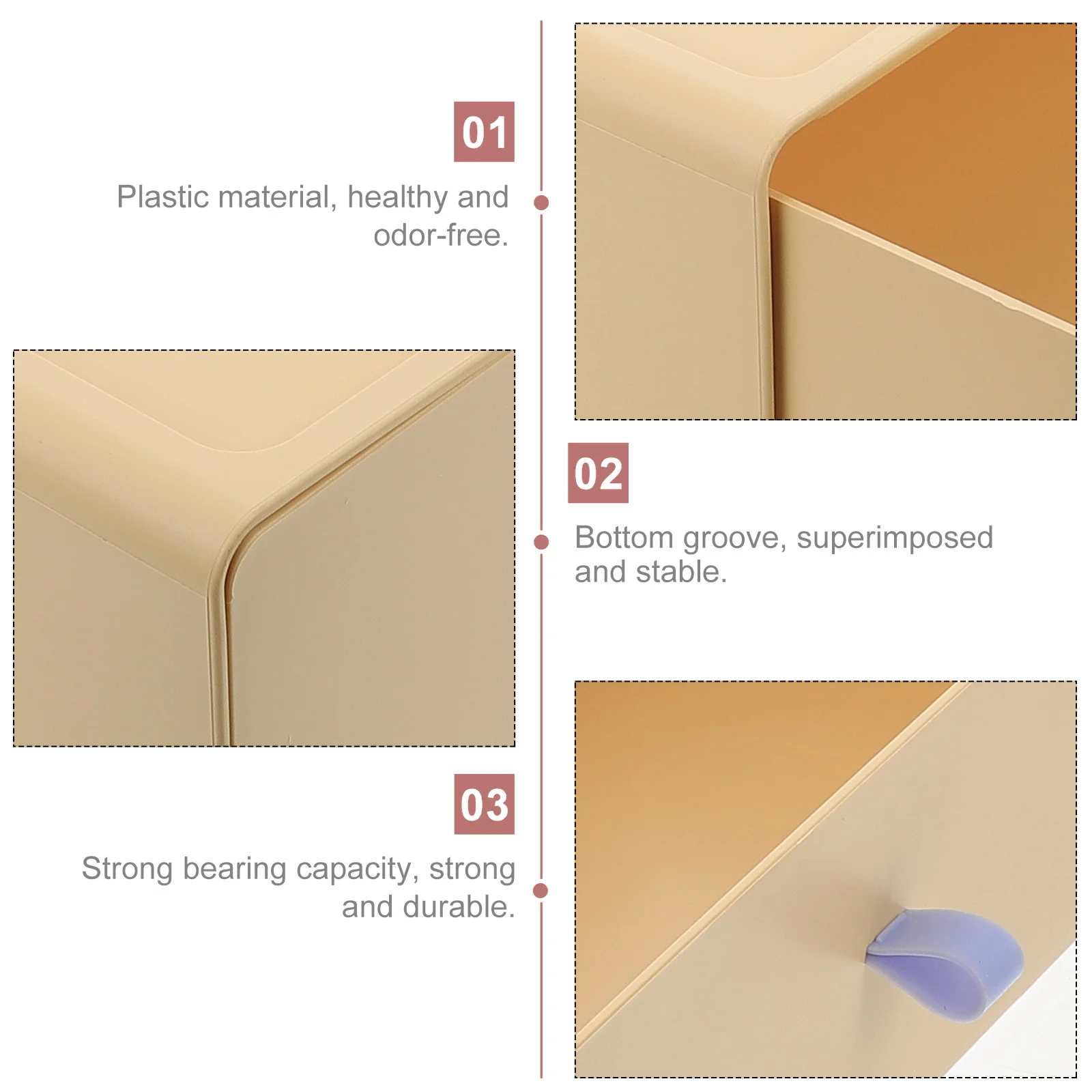 

Plastic Underwear Holder Multi-Use Underpants Sock Organizer Mild Material Healthy Odor-Free Strong