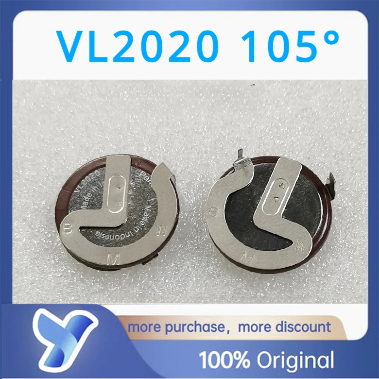 2pcs/lot VL2020 2020 3V VL2020/HFN rechargeable battery lithium battery With Legs 90 degrees 105 degrees 180 degrees BMW car key