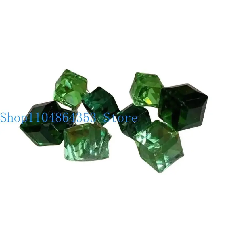 652F Trendy Crystal Cube Studs Earrings Geometric Ear Accessories for Stylish Ladies