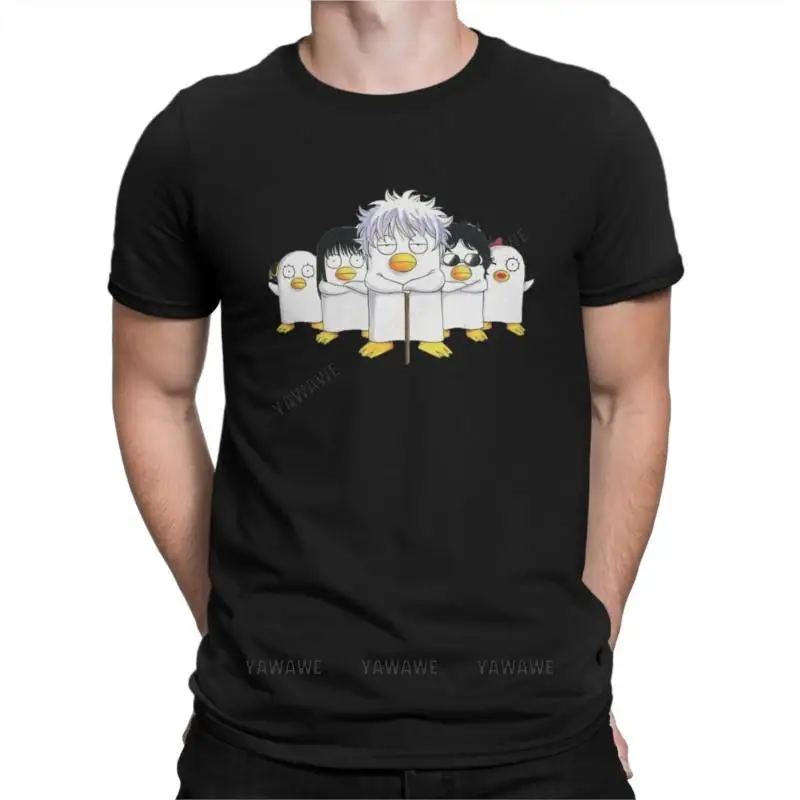 The Gang Elizabeth T Shirt Men\'s Cotton Leisure T-Shirt Round Collar Gintama Kagura Anime Tees Short Sleeve Clothes