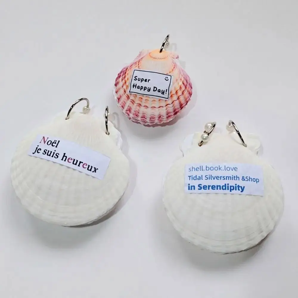 

Natural Seashell Seashell Notebook Multi-Purpose Portable Design Loose-leaf Notepad Blank Inner Pages Memo Pad Gift Purpose