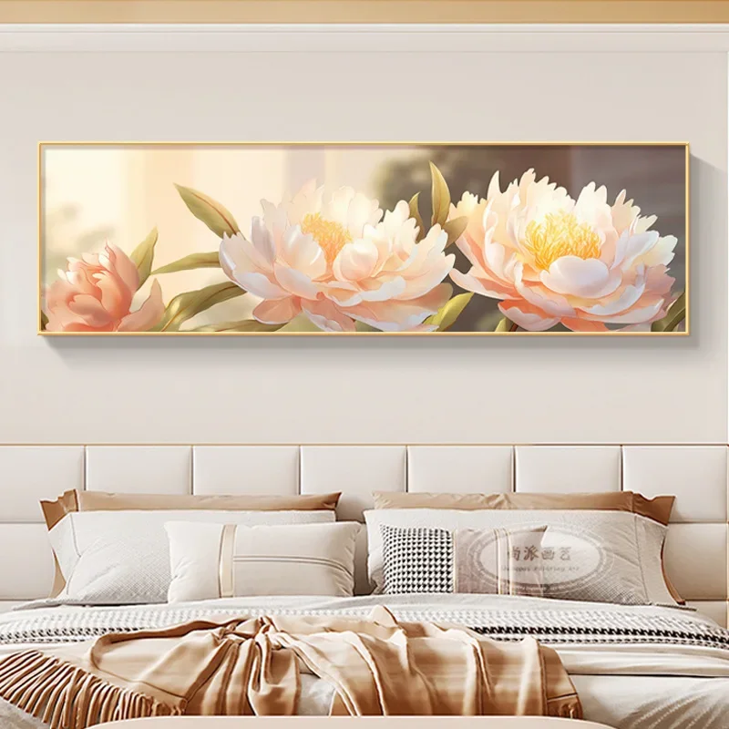 Peony Flower Diamond Art Cross Stitch Blossoming Rich and Noble 5D Diamond Painting Kit Living Room Home Decor Friend Gift