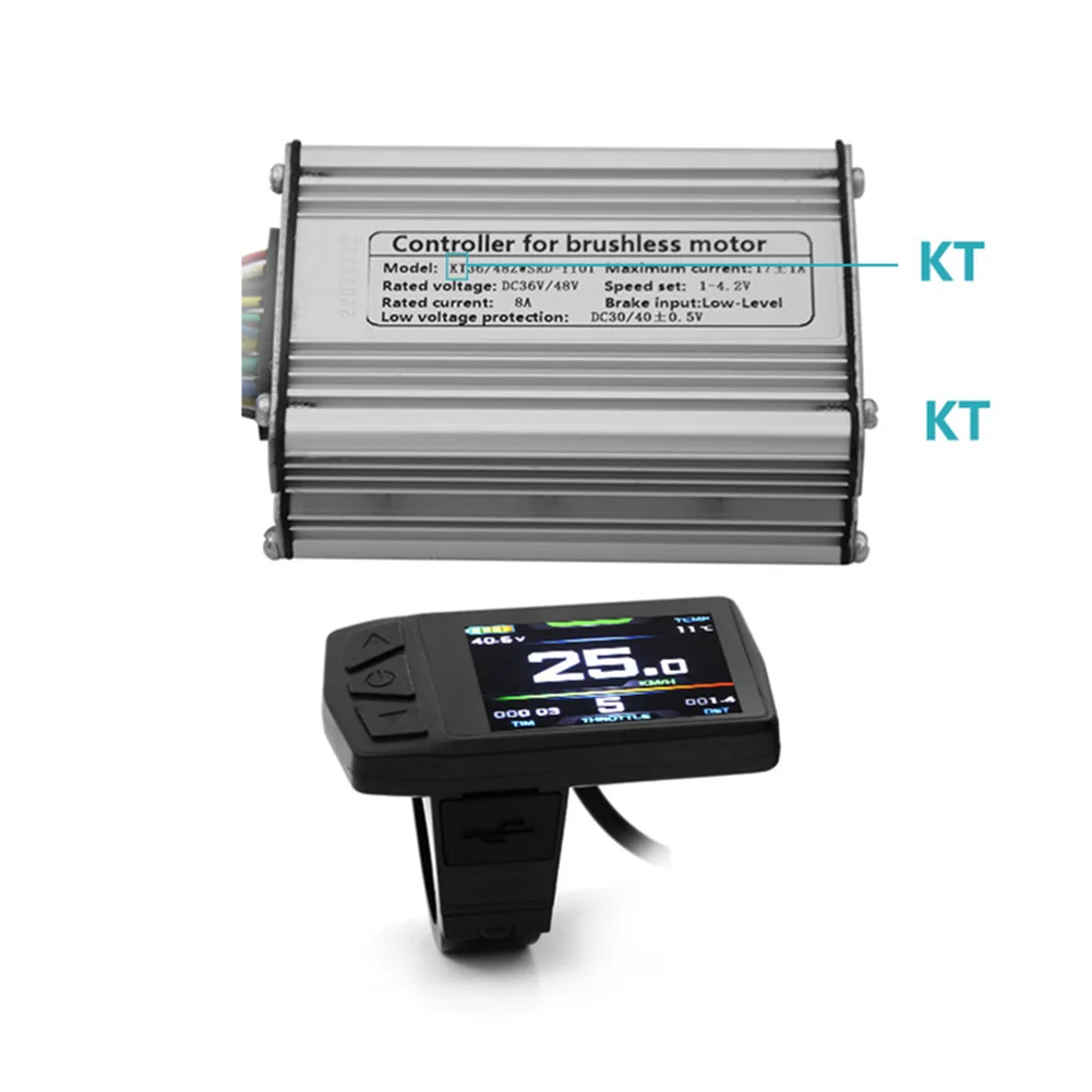 

Electric Bicycle LCD Instrument Panel for KTLCD11 36V 48V with Waterproof Connector Suitable for KT Controller