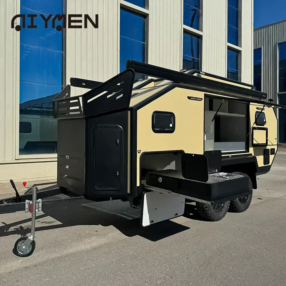 Luxury Fiberglass Off Road Travel Trailer Mobile Hybrid Offroad Camping Caravan Camping Off Road Trailer