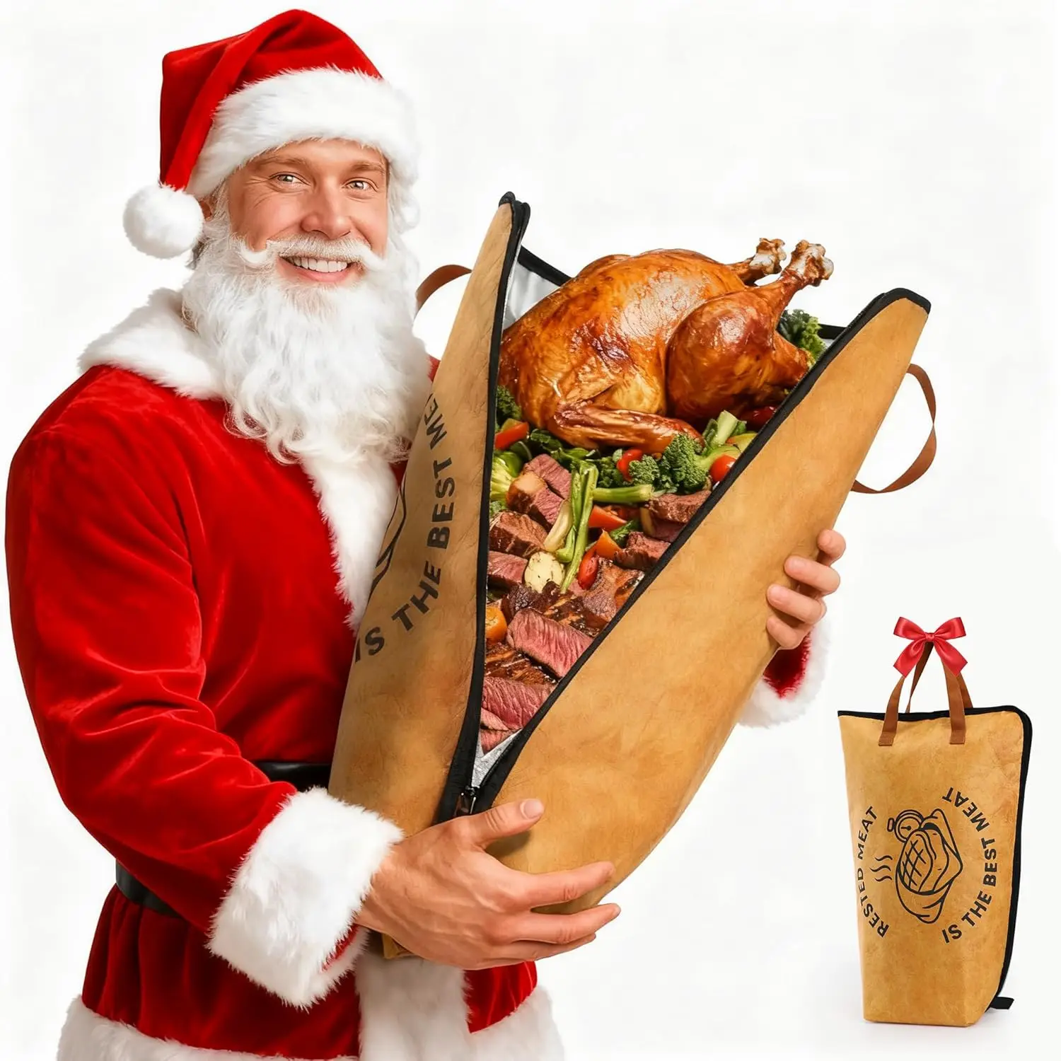 

21' BBQ Meat Blanket, Insulated Smoker Bag for Turkey, Brisket & Pork – Keeps Meat Juicy, Perfect Gift for Dad, Hunters & Men Wh