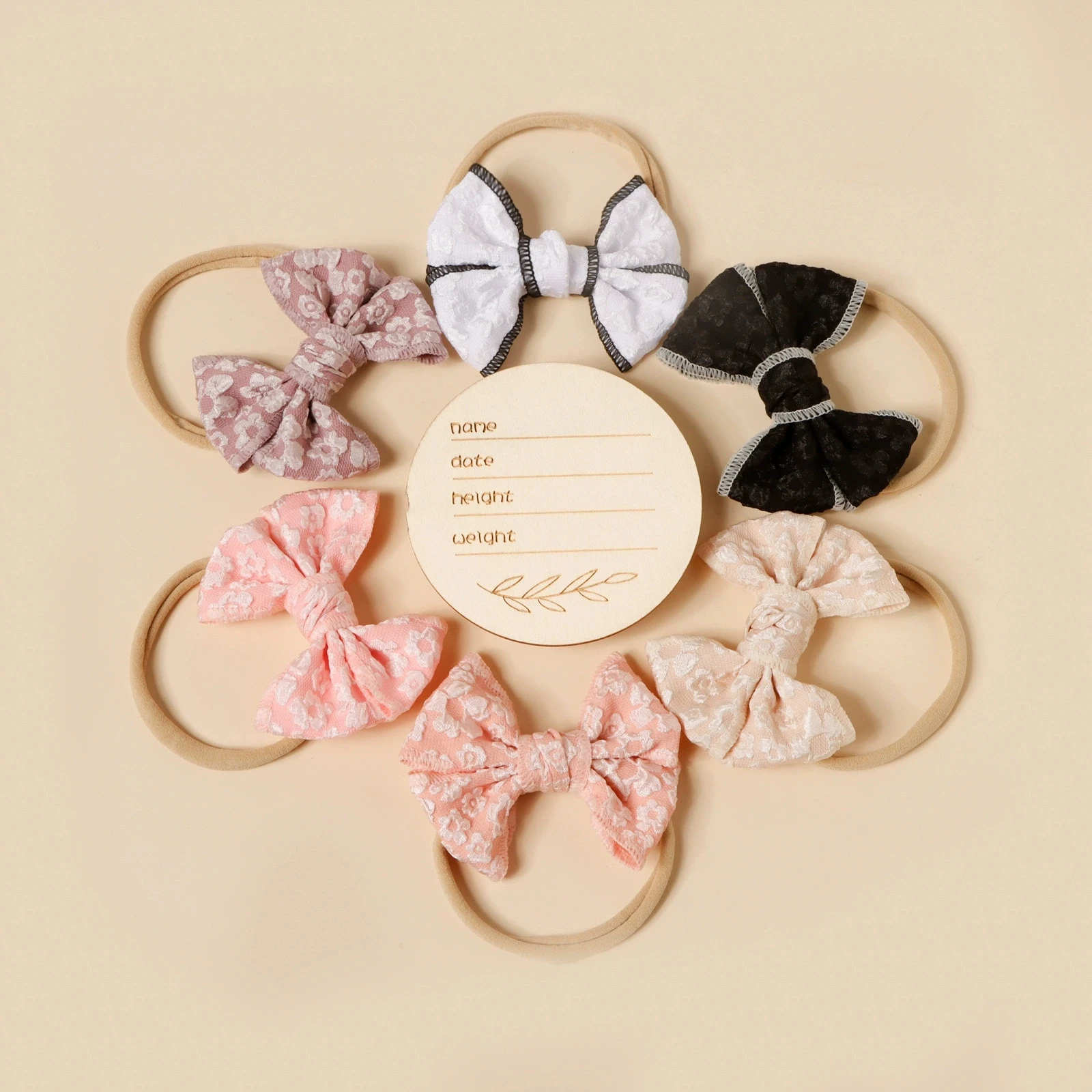 

Baby Headband Girl Nylon Hairbands Flower Embroided Bowknot Newborn Hair Accessories Handmade Soft Turban Infant Kids Headwear